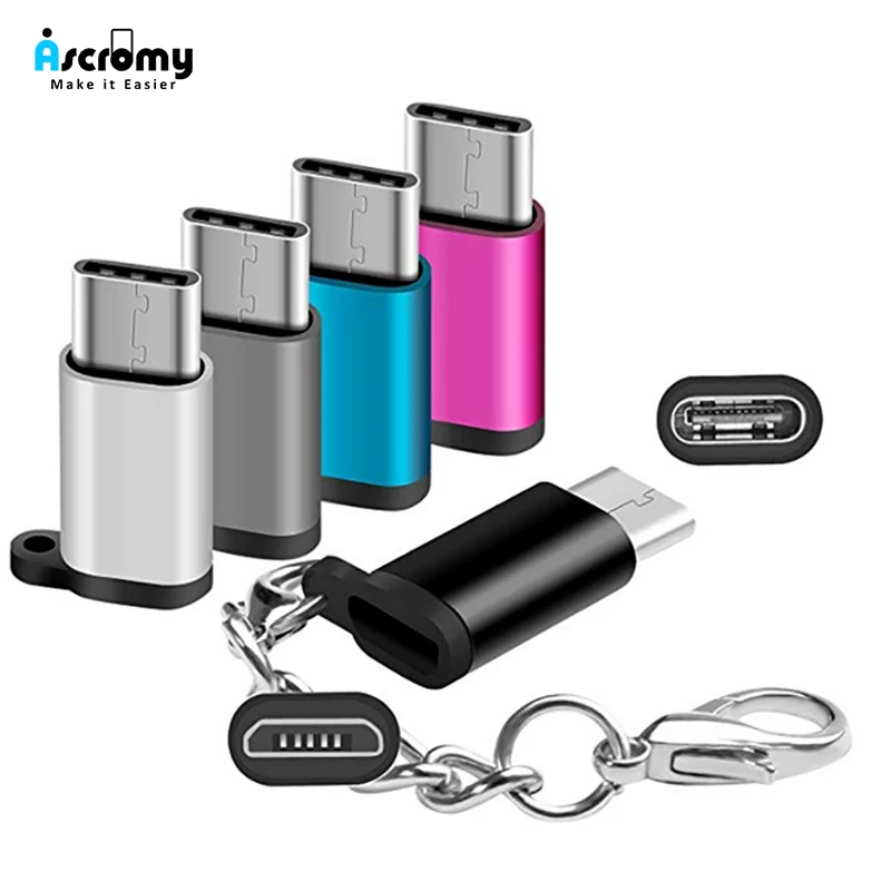 

Ascromy 3PCS Micro USB to Type C Adapter For Huawei Mate 20 P20 Xiaomi PocoPhone F1 Samsung S9 Plus OnePlus LG USB TypeC Adapter