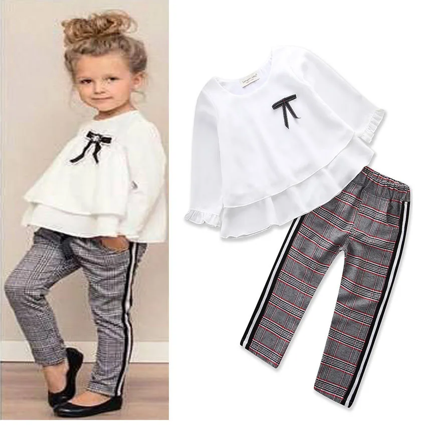 

girls boutique outfits toddler girl set children clothes 2019 kids costume fashion cotton patchwork pullover thanksgiving