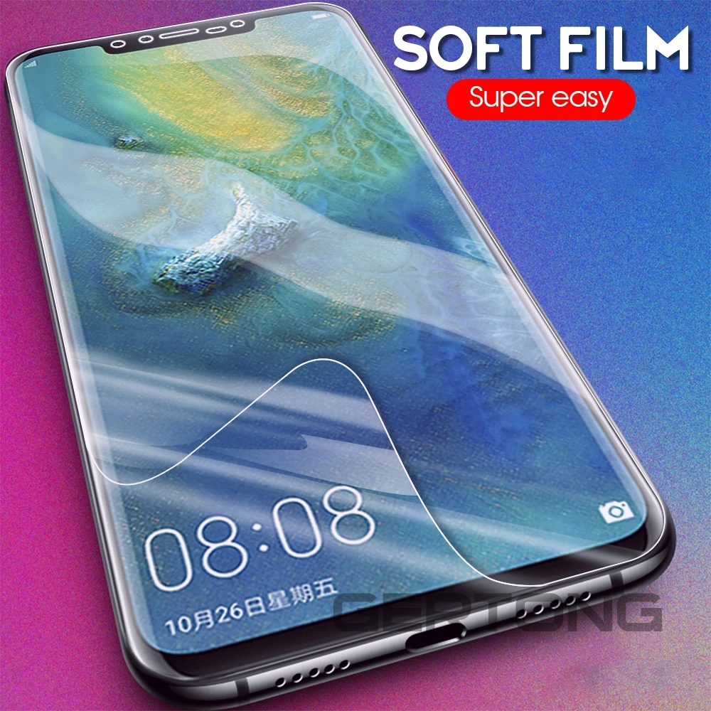 Для Huawei Mate 20 Lite защита экрана Премиум полное покрытие Гидрогелевая пленка для Pro 30