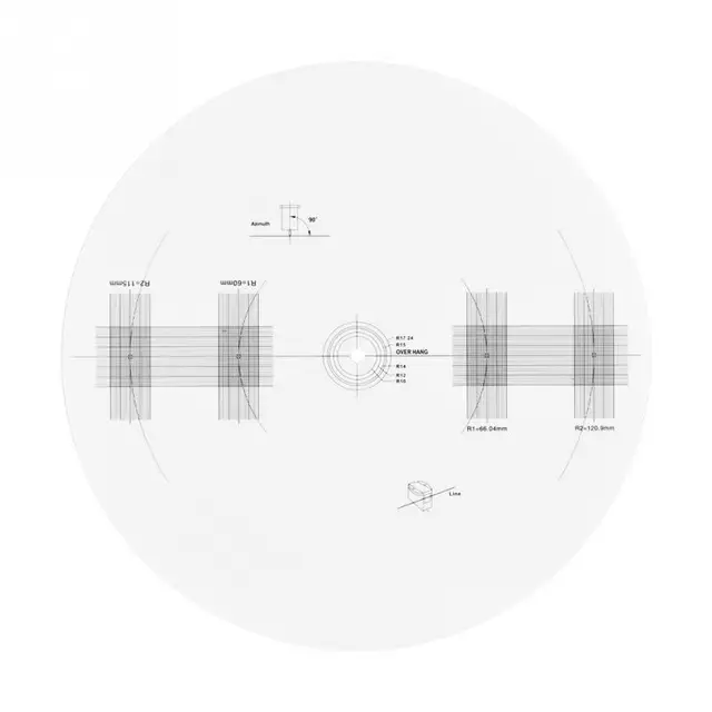 Profesional LP Vinyl Record Turntables Phono Tachometer Calibration Stroboscope Disc For Phonograph Gramophone