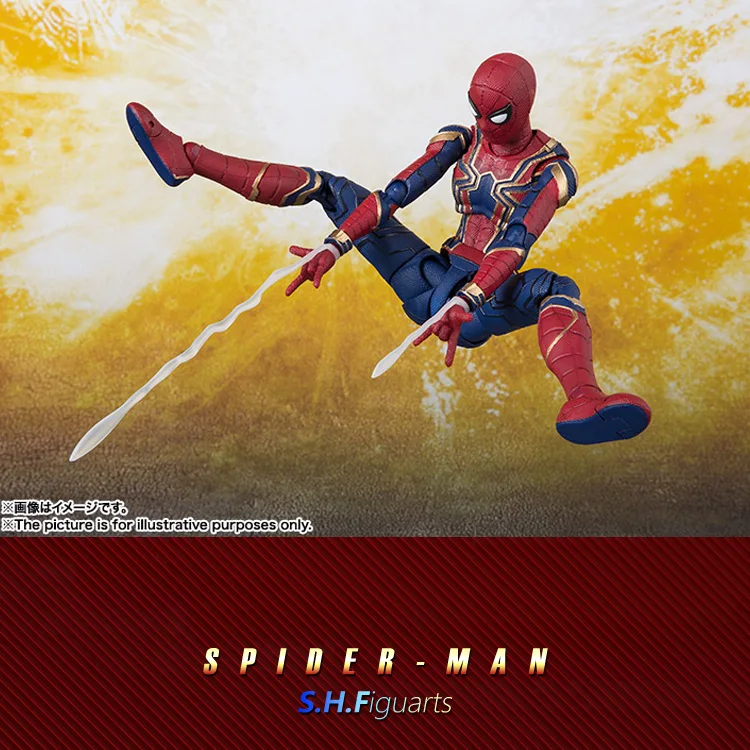 

Avengers infinity war Superhero SHF Spider-Man Peter Parker Iron Man 's teammates PVC Action Figure