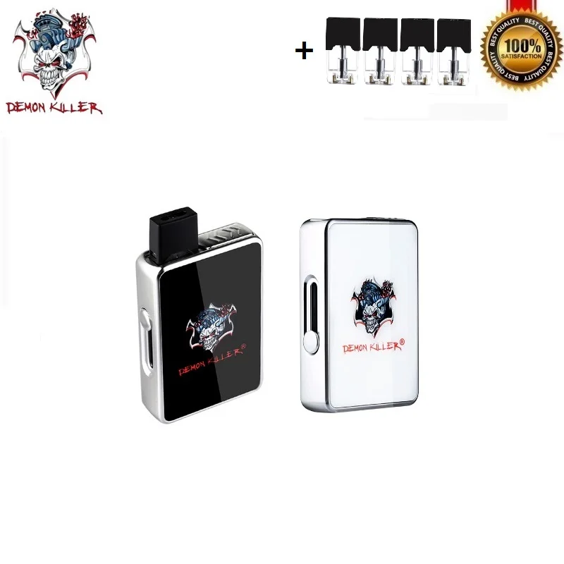 

Original Demon Killer JBOX 420mAh Box Mod with 4pcs Refillable Pod Ceramic Coil Vaporizer Compatible for JUUL Jpod JC01 COCO Pod