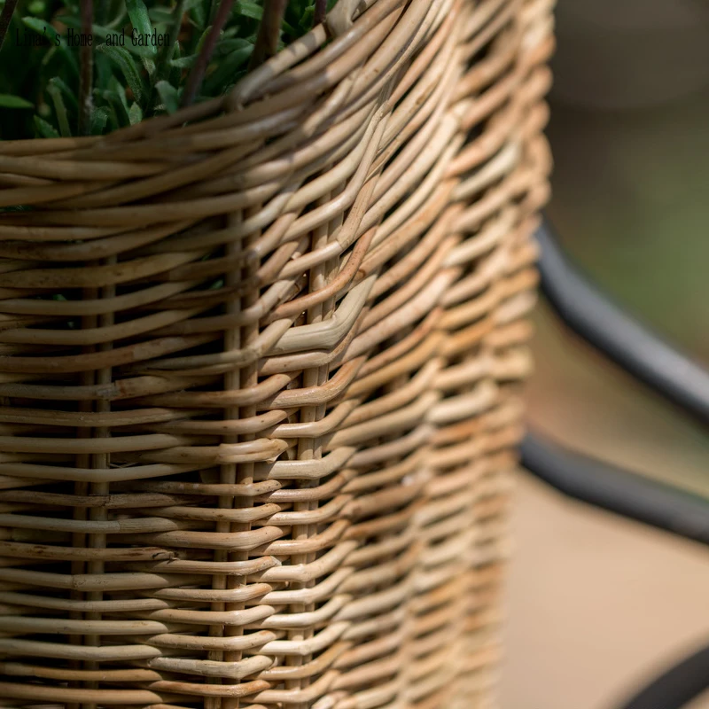 decorative nature finish handmade rattan Baskets (7)