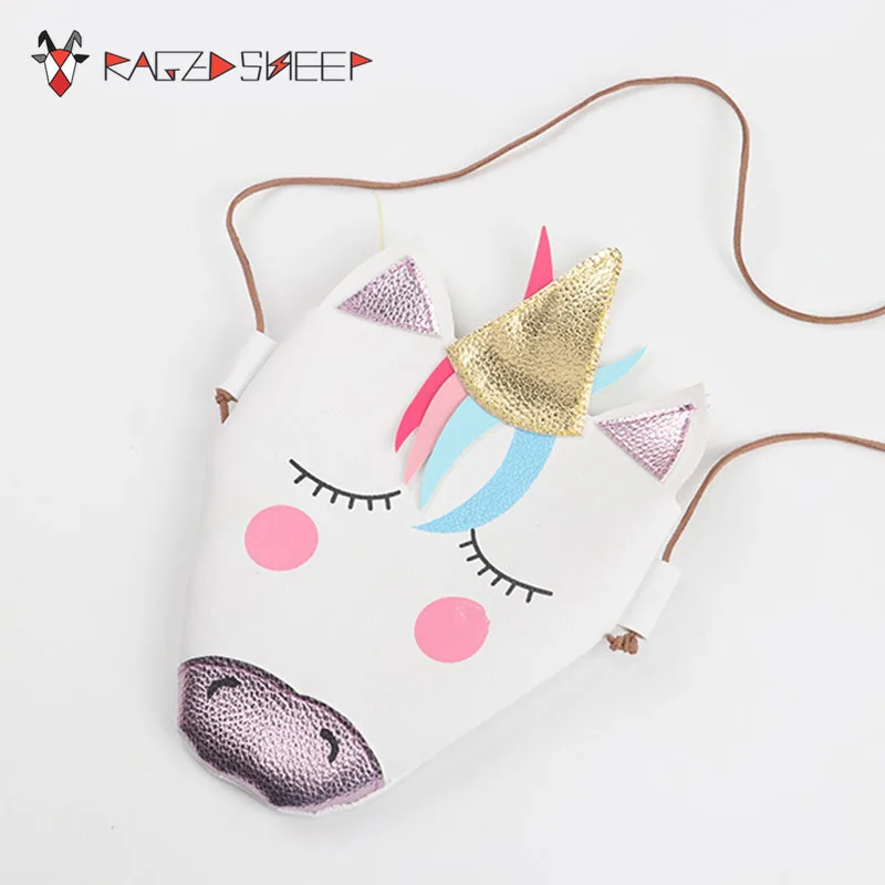 

Raged Sheep Girls Coin Purse Children One Shoulder Bags Coin Pouch Bags Kids PU Fashion Small Bags 2018 New
