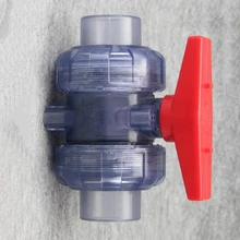 40 мм внутренний диаметр прозрачный ПВХ быстрый шаровой клапан трубы фитинг для орошения сада аквариум