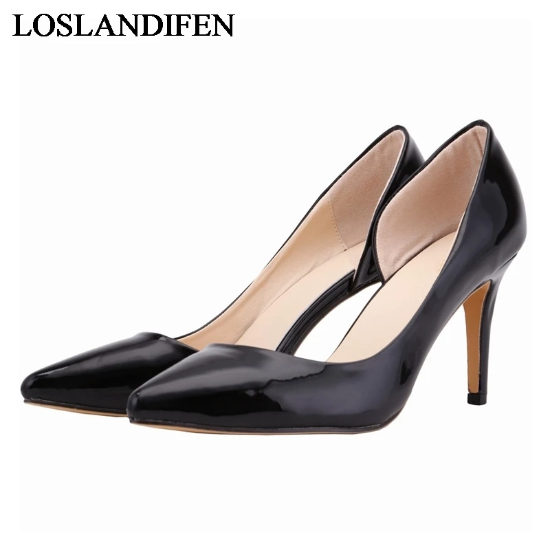 

Big Size 35-42 New Brand Design 2018 Women Sexy 8Cm High Heel Pumps Lady Elegance Party Single Fall Shoes NLK-B0055