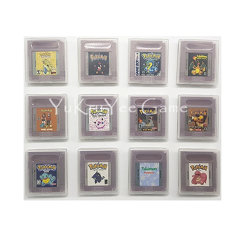 

PokemonSeries Christmas Cock Video Game Cartridge Console Card for 16 Bit Handheld Console English Version