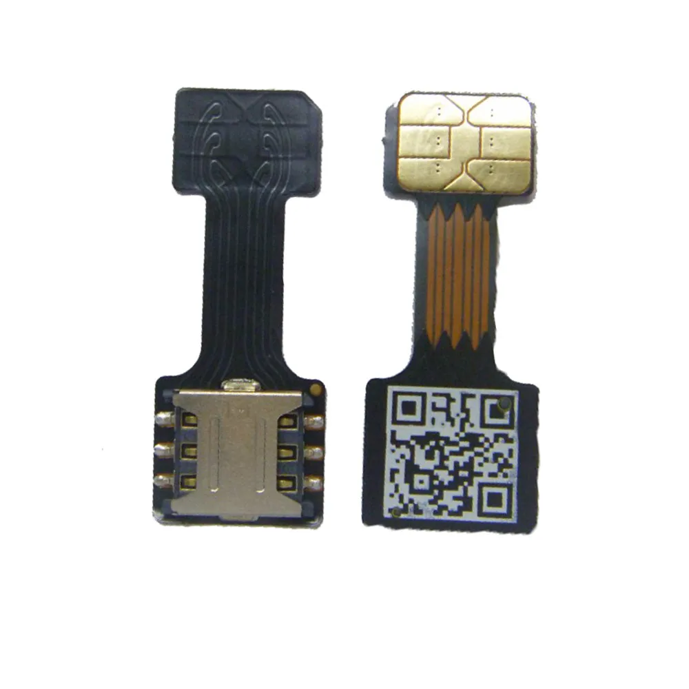 Новый 1 шт. черный двойной сим адаптер для Android два 2 Nano SIM NANO SD конвертер карт