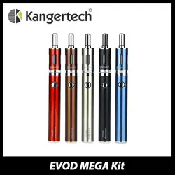 Оригинал Kanger eVod Мега Электронная сигарета Starter Kit с 1900 мАч kangertech evod Мега Батарея и 2.5 мл Ёмкость 4 Оконные рамы распылитель