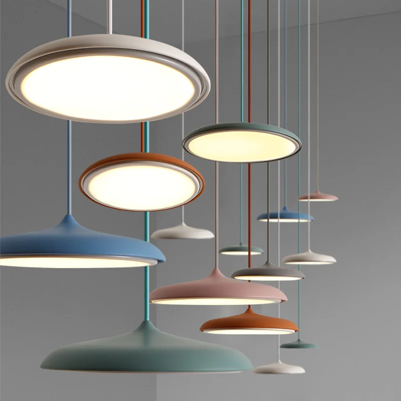 

NEW Colorful Nordic Modern Hanging & Pendant Lights E27 Pendant Lamp Light Fixtures 110V 220V for Personality Decor Suspension