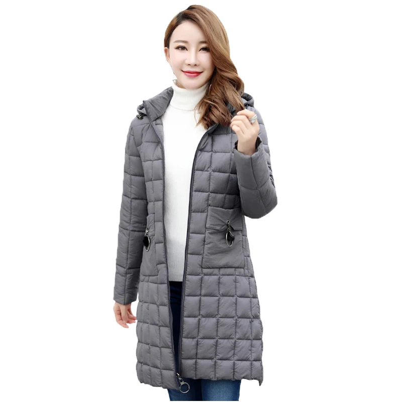 

bre Hooded Winter Jacket Women's Coat Plus Size 4XL Padded Long Parkas Outwear Winter Parka For Female Jaquata Feminina
