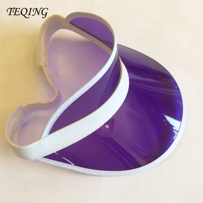 Солнцезащитные шляпы TEQING 48 шт./лот неоновые солнцезащитные козырьки кепки