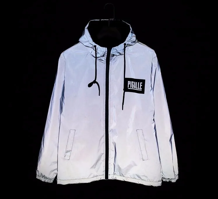 3m Reflective Jacket Men Women Pigalle Windbreaker Jackets Jaqueta