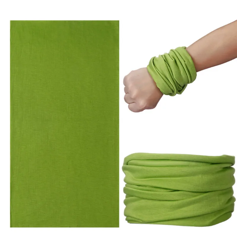 Green Sun Protection Headwear Scarf Neck Headwear Plain Color Tube Decor Sun Multifunctional Soft Breathable - Цвет: Green
