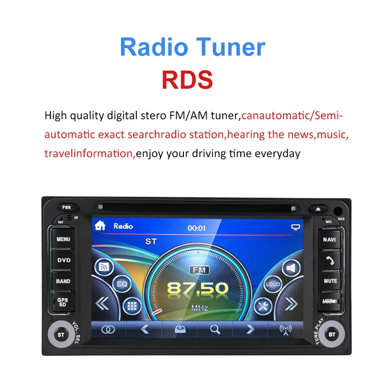 2din Android Car Radio dvd Player GPS For Toyota RAV4 Prado 2 din Radio Corolla Vios Terios Land Cruiser Avanza Fortuner 4Runner