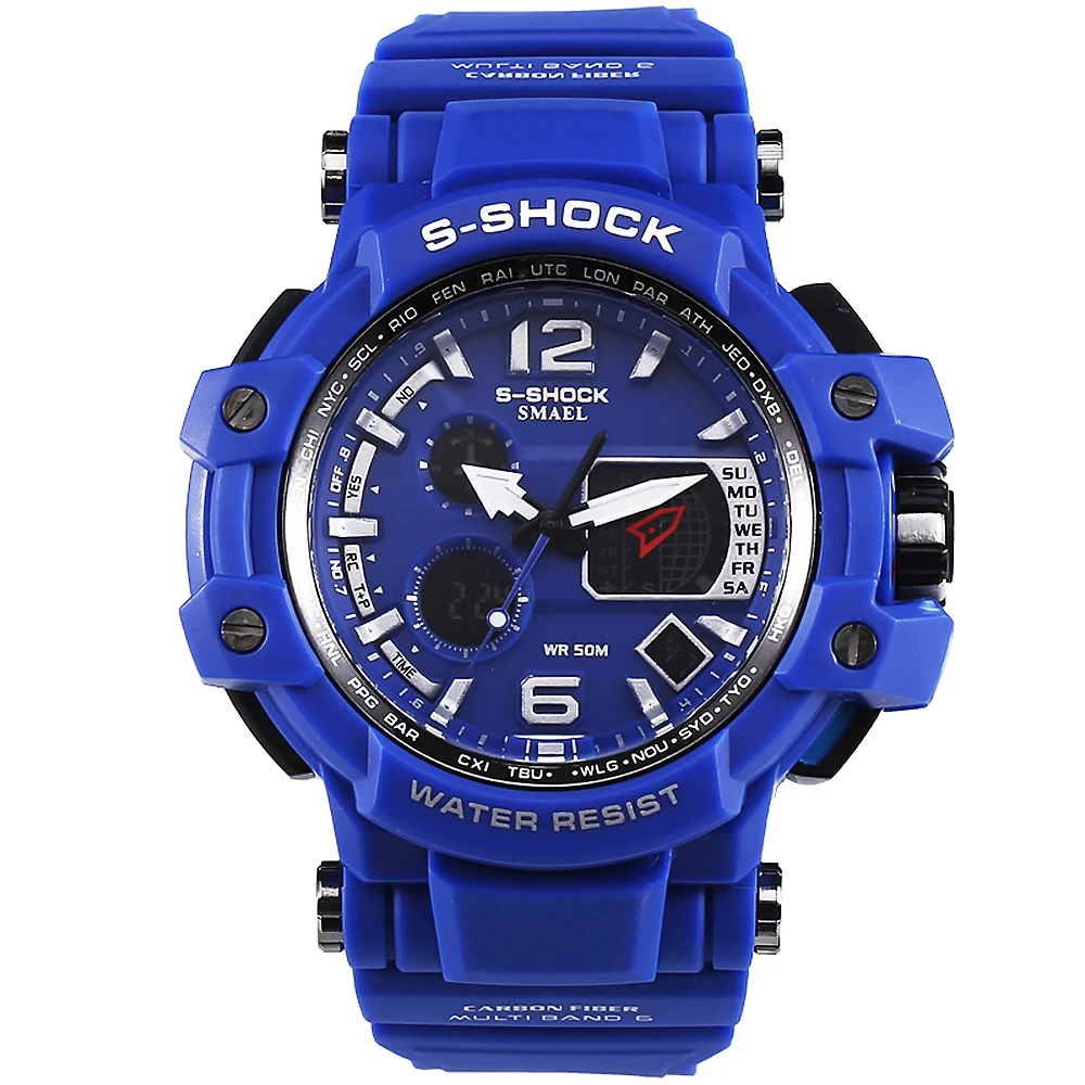 Relojes Hombre SMAEL 2016 S Shock Male Clock Mens Watches Top Brand Luxury LED Digital Wrist