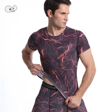 Мужские компрессионные облегающие футболки для бега, высокоэластичные майки с коротким рукавом, Рашгард для кроссфита, тренировки, фитнеса, топы