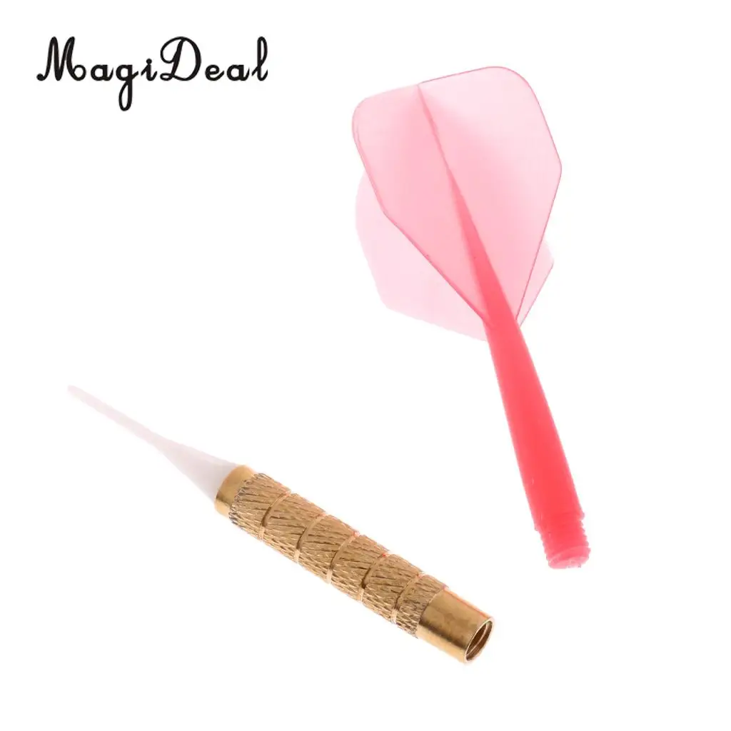 MagiDeal 14 Grams Plastic Metal Barrels Safety Soft Tip Dart for Electronic Dartboard Soft Dartboard White Red Black Blue