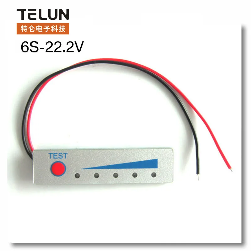 

2pcs 6 series 6S 22.2V lithium battery power display panel board LED battery indicator board