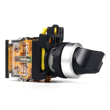 

5 PCS Push button switch Selector switch Short handle 2-Position Latching OR Momentary Waterproof IP65 LA115-B2-11X