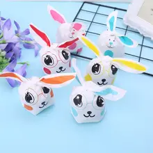 50 шт./компл. милые длинные заячьи кроличьи уши упаковочный пакет для выпечки конфеты мешок пасхальные пластиковая упаковка для печенья Подарочная сумка посылка