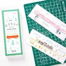 30 шт./кор. "резиновый штамп" Мультфильм бумага Bookmarks kawaii Дети Канцтовары офисный школьный принадлежности papelaria подарок для детей