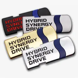 3D стайлинга автомобилей Hybrid Synergy Drive Металлическая Эмблема-наклейка на автомобиль Автомобильный значок наклейка для Toyota Prius CAMRY, Crown Auris Rav4s