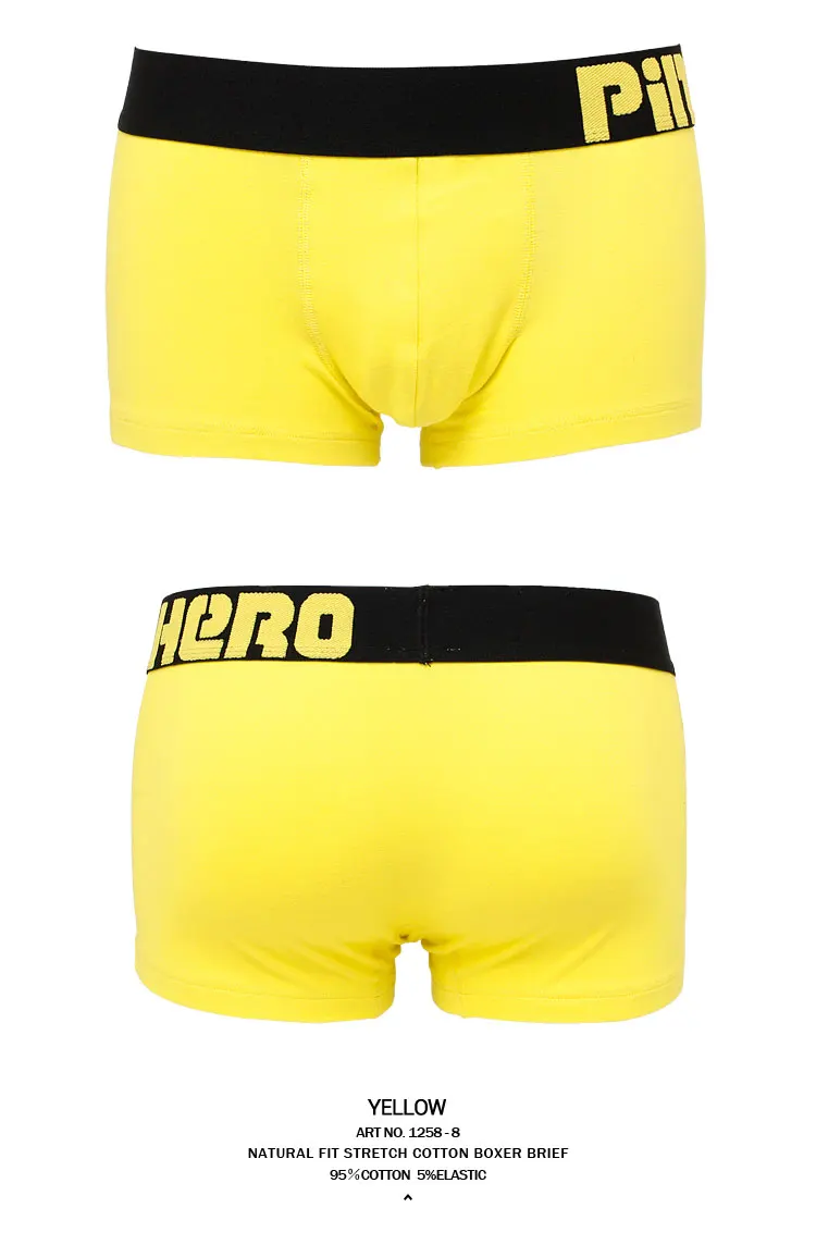 Hot sale PINK HERO men underwear Hot Cheap New Style Cotton Color Together Men's Brand Boutique Underwear Wholesale Boxer