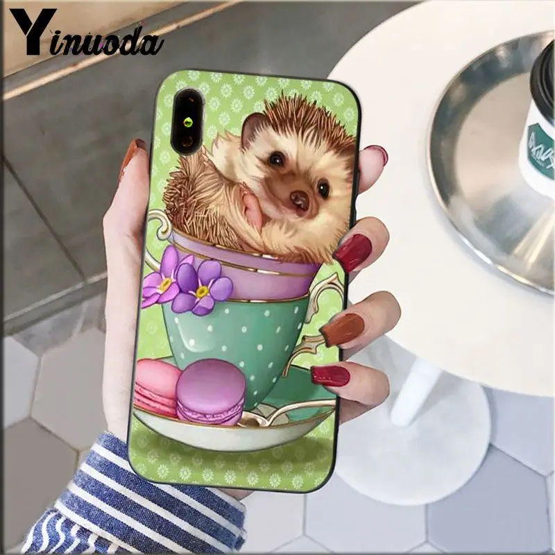 Hedgehog Cute in Teacup Animal Art