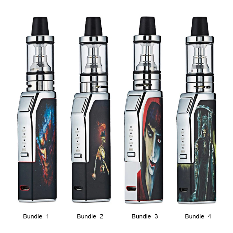 

MINI 80W Steam Smoke Electronic Cigarette Set 2ml Tank 0.35Ohm 1300mAh Built-in Battery with Free Sticker