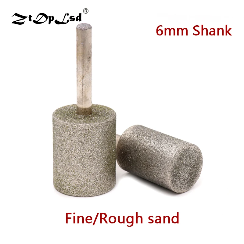 6mm Shank 825mm Cylinder Type Electroplated Diamond Grinding Head