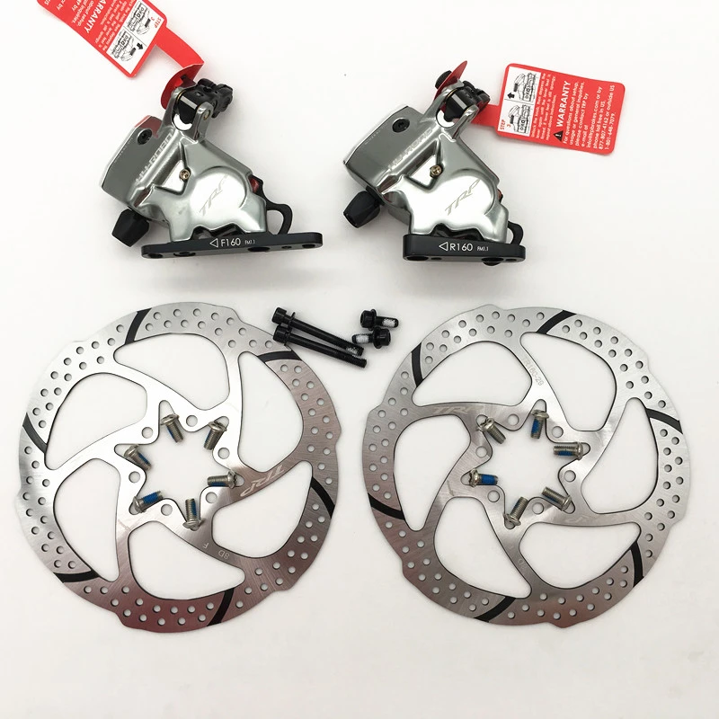 TRP HY/RD Flat Mount Cable-Actuated Hydraulic Disc Brake set Front & Rear 160mm 