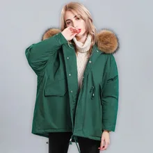 Новая зимняя куртка, свободная одежда, пальто с капюшоном, женские белые пуховики на гусином пуху, женские парки, большая верхняя одежда из меха енота