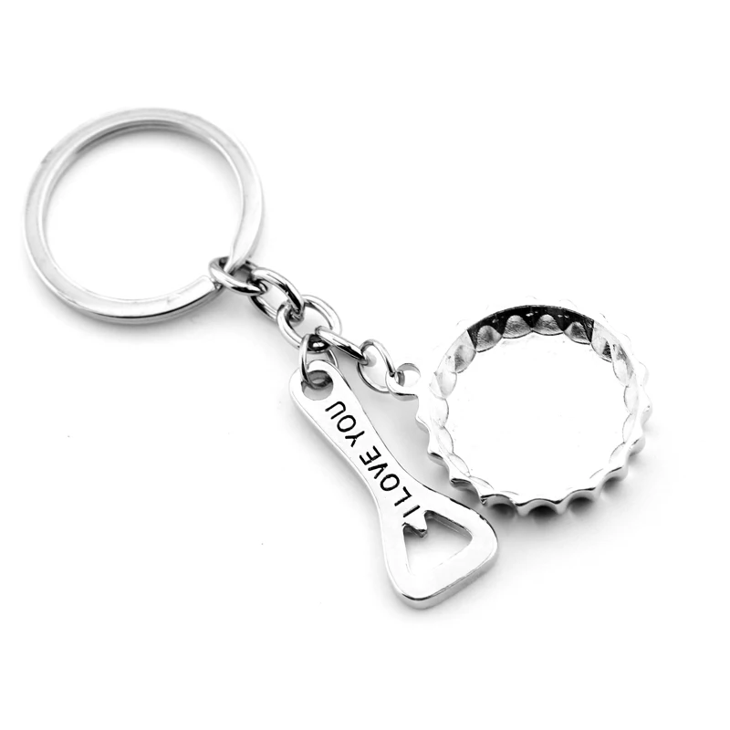 Брелок для ключей с надписью I Love You и открывалкой бутылок|charm keychain|quality keychainskeychain