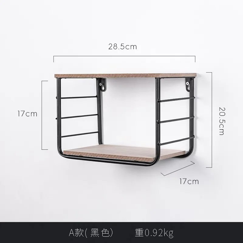 Железные держатели для подвесного хранения скандинавские многофункциональные гостиной полки для мелочей дома настенные украшения приемная рама - Цвет: M-Black