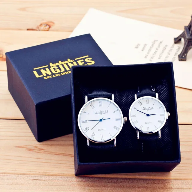 Presents for Men Watches Simple Elegant 12 Roman Numerals Black Waterproof Coupl Presents for Men Watches Simple Elegant 12 Roman Numerals Black Waterproof Coupl