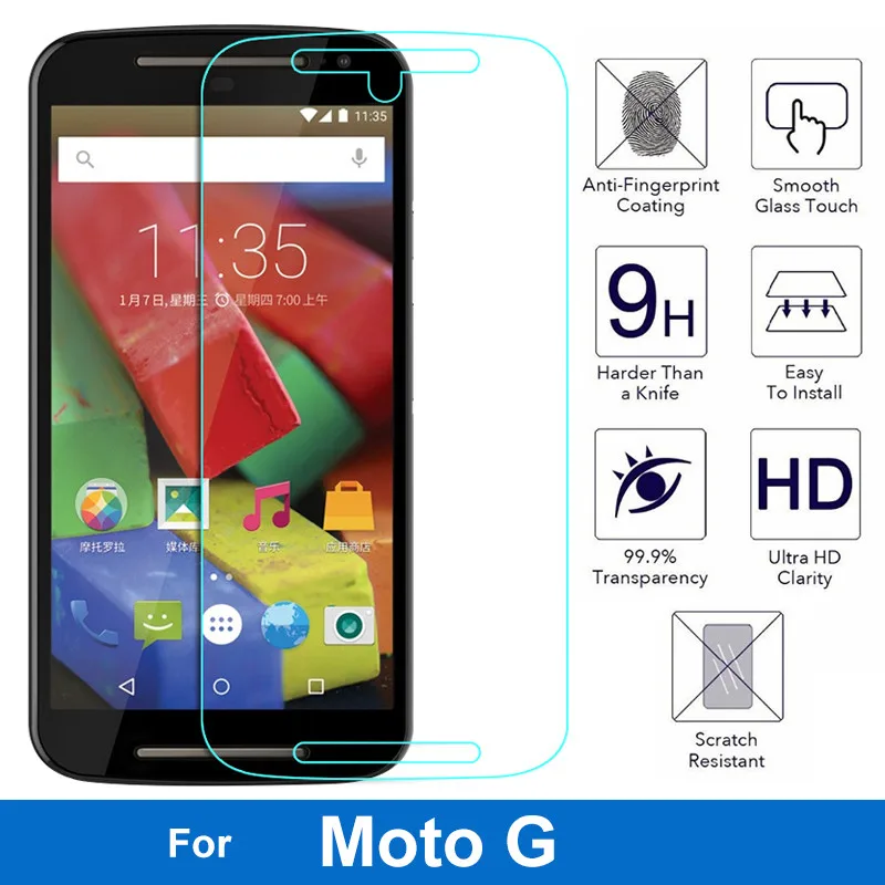 Защитная пленка для экрана из закаленного стекла Nicotd HD Motorola Moto G MOTOg XT1028 XT1039 XT1040