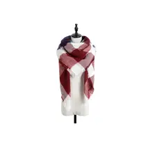 2016 New Fashion Tartan Winter Autumn Scarf Knit Oversize Blanket Plaid Bandana Shawl Stoles140x140cm Wraps