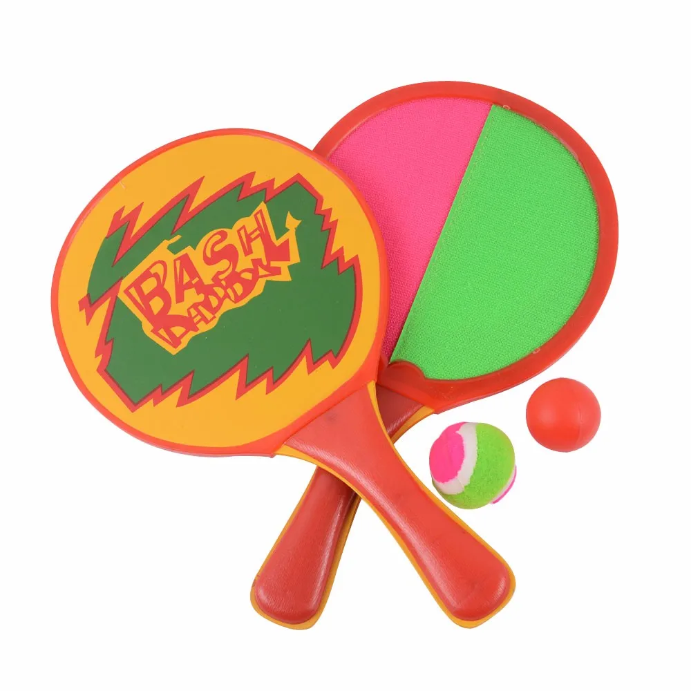 2016 fashion beach racket 2 pat 2 ball Quality Assured plastic beach racket  