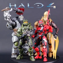 Figurine de maître de Halo vert, guerrier spartien, Halo à licou, officier de chef, poupée mobile, sac Opp
