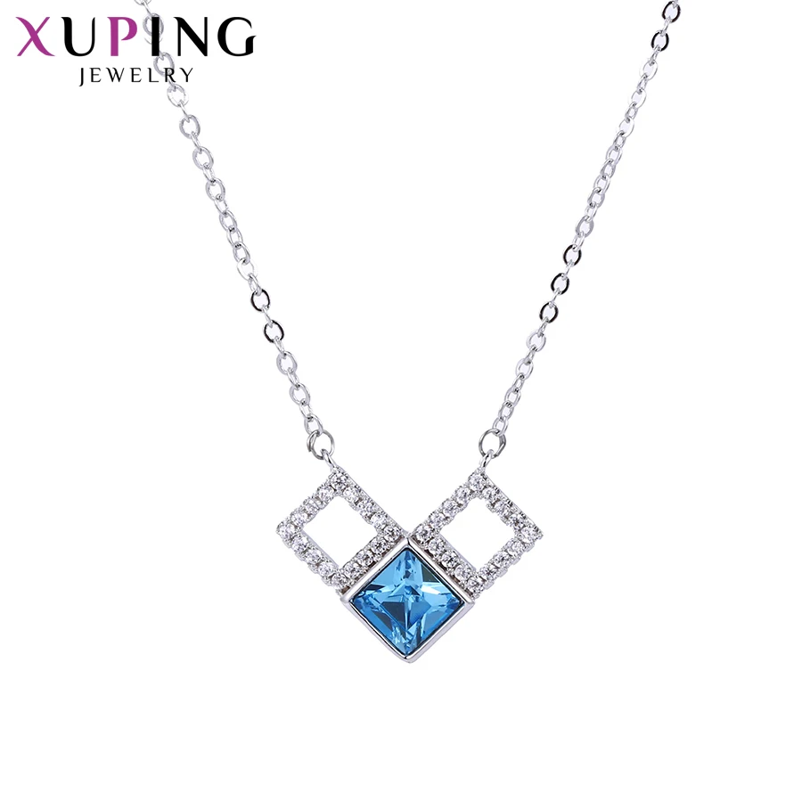 

Xuping Geometric Shape Necklace Cute Crystals from Swarovski Romantic Jewelry for Women Christmas Gifts S140.5-44424