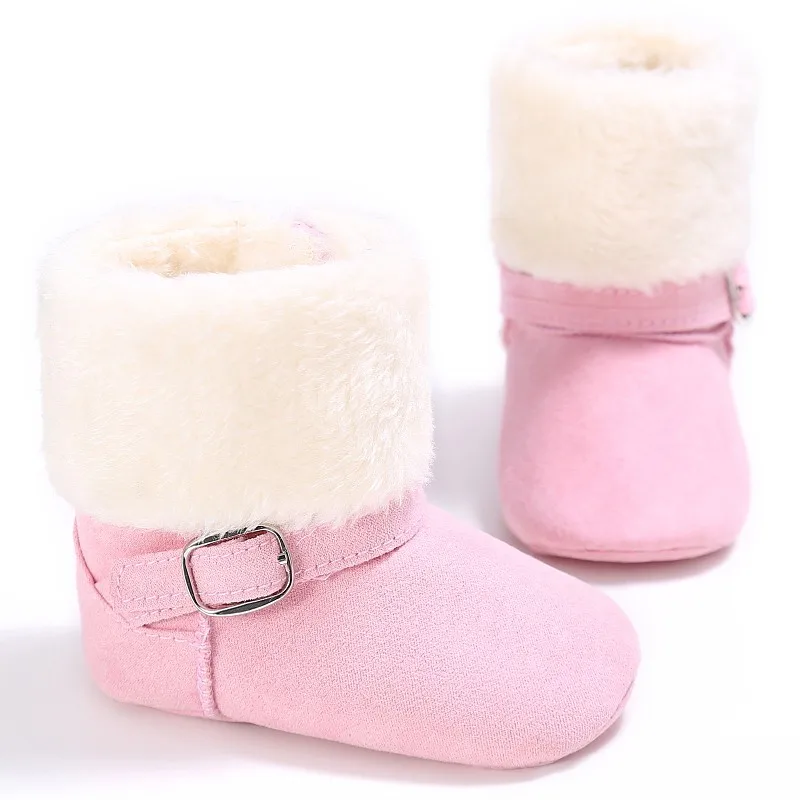 

Winter Warm Baby Boots Ankle Snow Boots Infant Fleece Baby Prewalker Shoes For Toddler Boys Girls