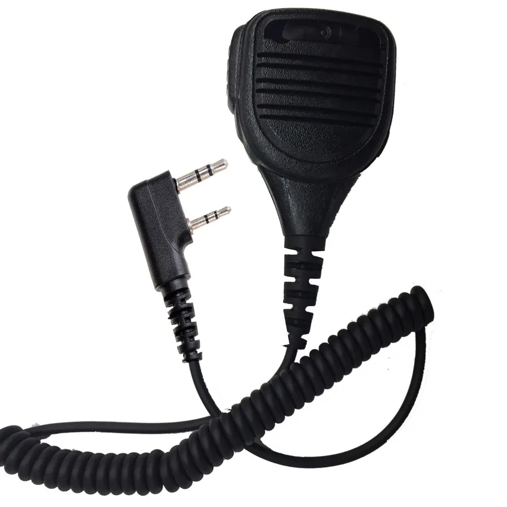 2 Pin TYT PTT Speaker Mic for TYT MD-380 MD-390 GPS Kenwood BAOFENG UV-5R Retevis H777 Walkie Talkie Ham Radio (2)