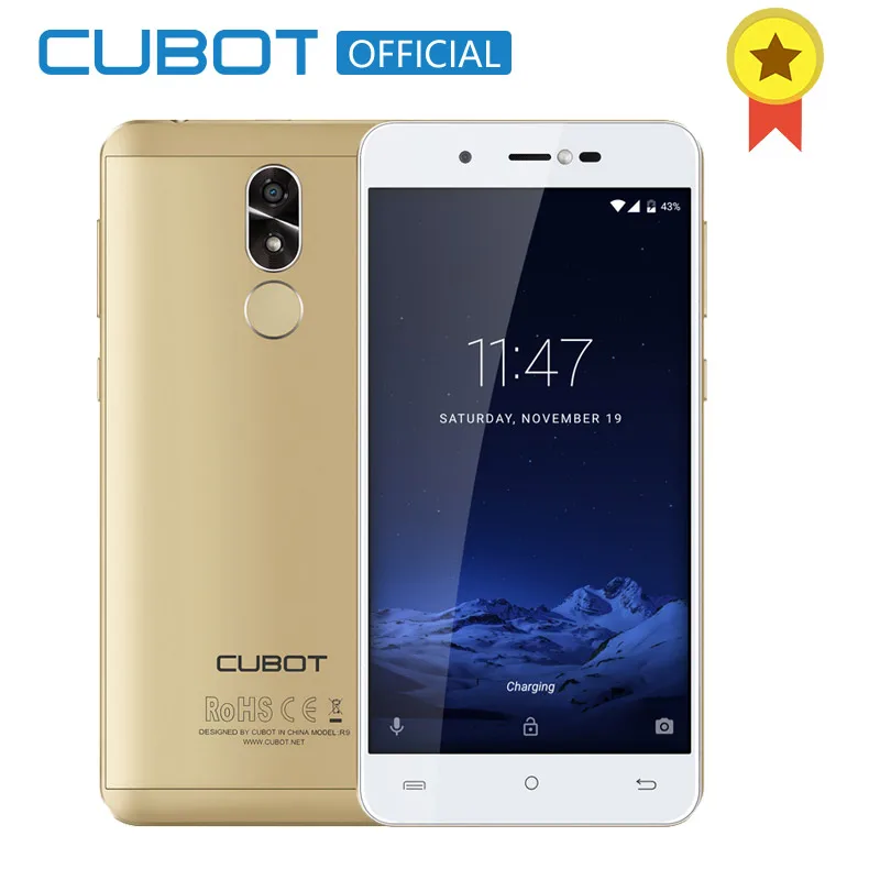 Cubot R9 Quad Core MT6580 font b Android b font 7 0 Fingerprint 2GB RAM 16GB