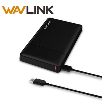 Hottest Wavlink SATA USB 3.0 Hard Drive Enclosure External Case for 7mm 9.5mm 2.5 Inch SATA/HDD/SSD With USB Cable &Screwdriver