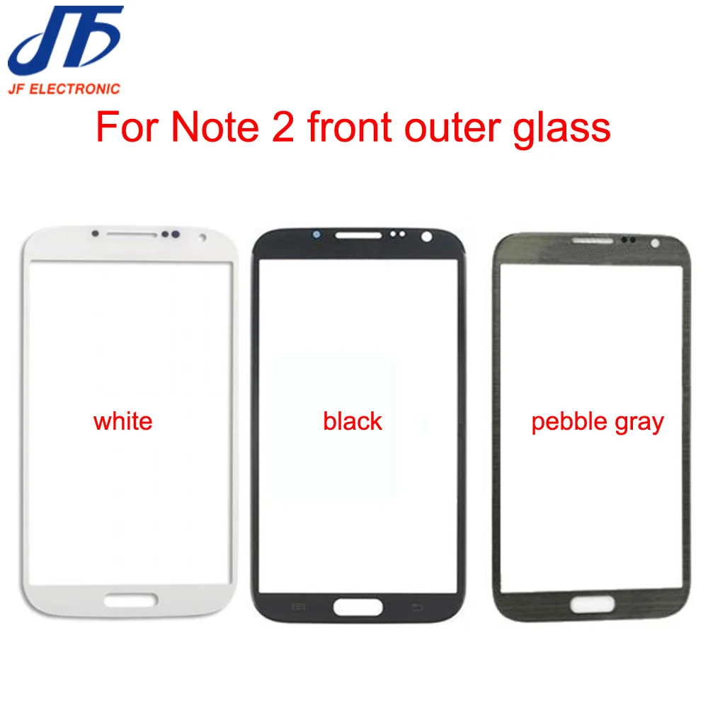 

Front LCD Outer Glass Lens replacement for Samsung Galaxy Note 2 II N7100 touch panel Glass 10pcs/lot