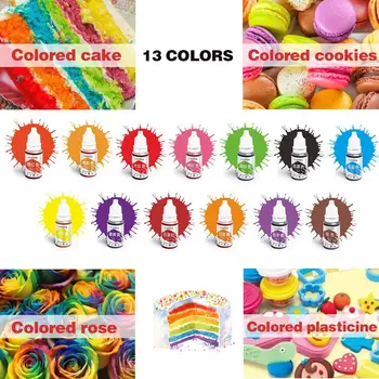

Dyes Soap Making Coloring Set Liquid Kit Edible Colorants for DIY Plasticine Water Oil Dual Use MAL999