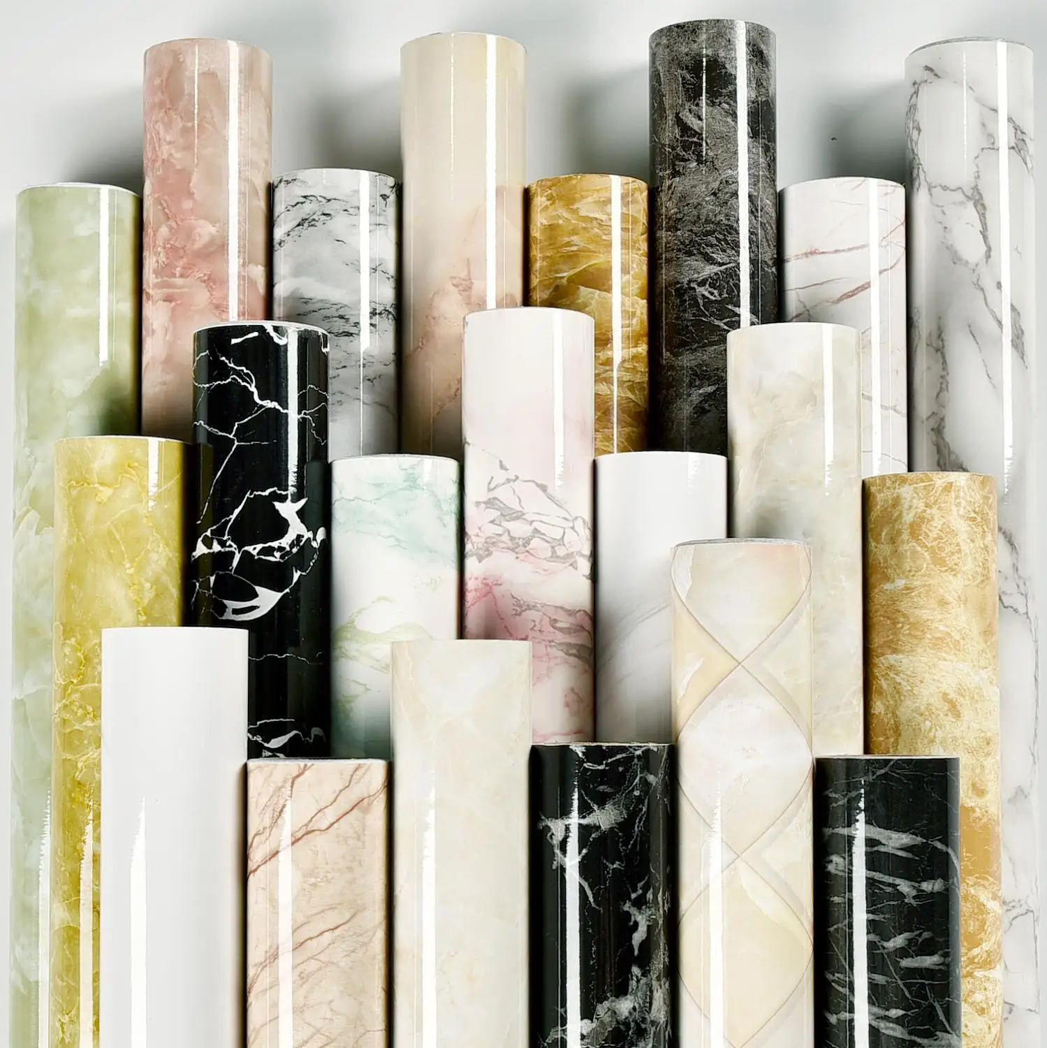 

80cm Kitchen oil stickers self-adhesive marble pattern waterproof cabinet stove countertop wallpaper desktop bathroom renovation