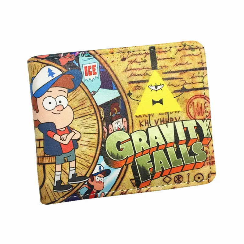 Gravity Falls Mysteries Bill Cipher Wallets Cute Cartoon Wallet For Teenager Boy Girls Leather Money Bag Student Wallet 2 Fold