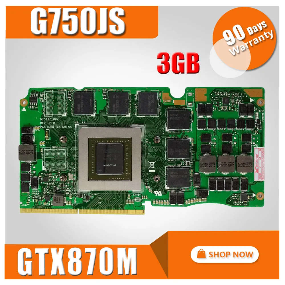 Видеокарта для For Asus ROG G750J карта ноутбука G750Js N15E GT A2 G750JZ GTX870M GTX 870 M 3 ГБ VGA|gtx 560m|laptop